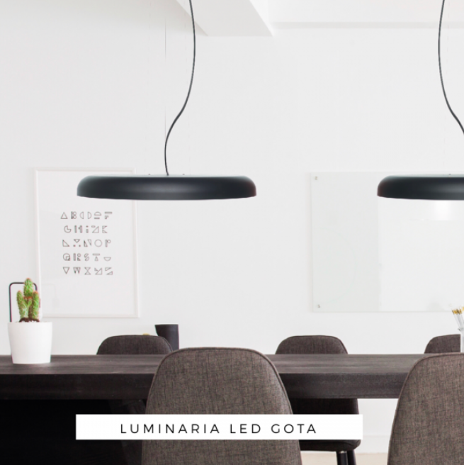 Luminaria led Gota dimerizable en varios colores (Diámetro 40cm