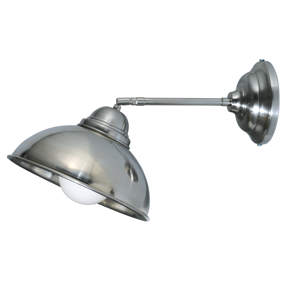 Aplique de pared industrial en varios acabados Media esfera (Diámetro