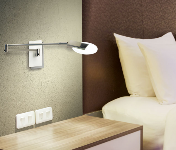 Aplique de 1 luz con brazo articulado Misterio, incluye LED - Boutique