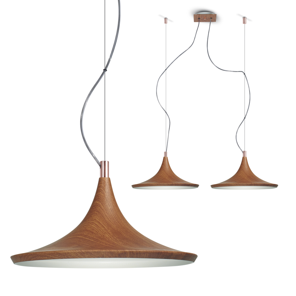 Lampara colgante de 1 luz Cap