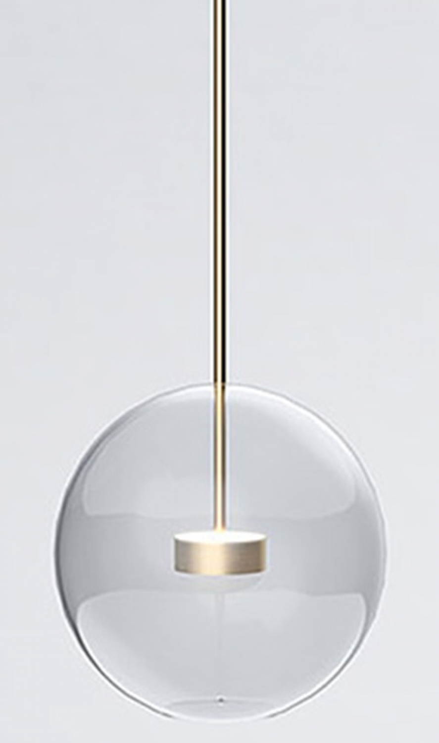 3 luces Lámpara de techo colgante con forma de globo de cristal transparente Pathson estilo vintage